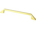 R. Christensen Right 7-9/16" (192mm) Center-to-Center Cabinet Pull (Soft Gold)