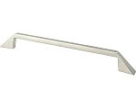 R. Christensen Right 7-9/16" (192mm) Center-to-Center Cabinet Pull (Brushed Nickel)