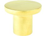 R. Christensen Disc 1-3/32" (28mm) Small Cabinet Knob (Soft Gold)