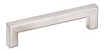 R. Christensen Square 3-3/4" (96mm) Center-to-Center Cabinet Pull (Brushed Nickel)