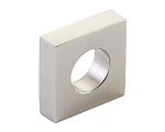 Schaub and Company Cafe 7/8" (22mm) Center-to-Center Modern Oval Slot Cabinet Knob (Brushed Nickel)