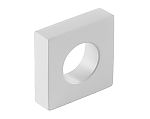 Schaub and Company Cafe 7/8" (22mm) Center-to-Center Modern Oval Slot Cabinet Knob (Matte White)