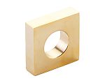 Schaub and Company Cafe 7/8" (22mm) Center-to-Center Modern Oval Slot Cabinet Knob (Unlacquered Brass)