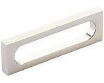 Schaub and Company Cafe 3-1/2" (89mm) Center-to-Center Modern Oval Slot Cabinet Pull (Brushed Nickel)