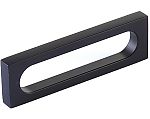 Schaub and Company Cafe 3-1/2" (89mm) Center-to-Center Modern Oval Slot Cabinet Pull (Matte Black)
