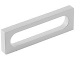 Schaub and Company Cafe 3-1/2" (89mm) Center-to-Center Modern Oval Slot Cabinet Pull (Matte White)