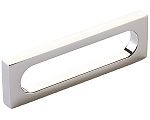 Schaub and Company Cafe 3-1/2" (89mm) Center-to-Center Modern Oval Slot Cabinet Pull (Polished Nickel)