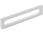 Schaub and Company Cafe 5" (128mm) Center-to-Center Modern Oval Slot Cabinet Pull (Matte White)