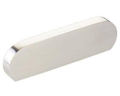 Schaub and Company Cafe 3" (76mm) Center-to-Center Modern Oval Cabinet Pull (Brushed Nickel)