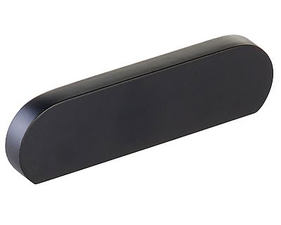 Schaub and Company Cafe 3" (76mm) Center-to-Center Modern Oval Cabinet Pull (Matte Black)