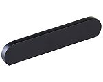 Schaub and Company Cafe 5" (128mm) Center-to-Center Modern Oval Cabinet Pull (Matte Black)