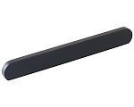 Schaub and Company Cafe 8" (203mm) Center-to-Center Modern Oval Cabinet Pull (Matte Black)