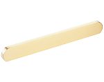 Schaub and Company Cafe 8" (203mm) Center-to-Center Modern Oval Cabinet Pull (Satin Brass)