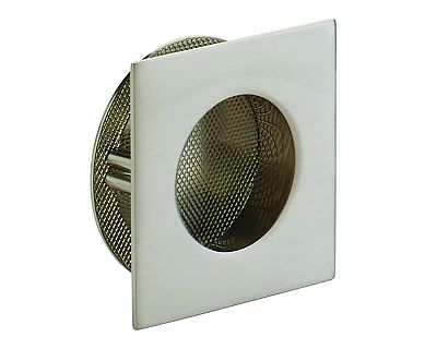 Schaub and Company Urbano 3" (76mm) x 3" (76mm) Square Recessed Pull (Brushed Nickel)