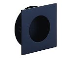 Schaub and Company Urbano 3" (76mm) x 3" (76mm) Square Recessed Pull (Matte Black)
