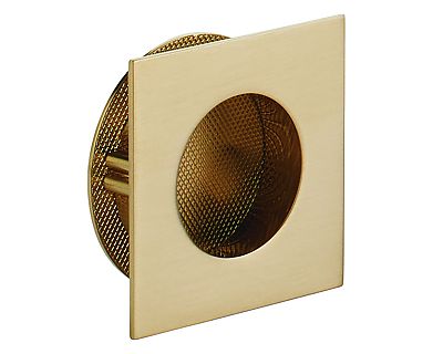 Schaub and Company Urbano 3" (76mm) x 3" (76mm) Square Recessed Pull (Signature Satin Brass)