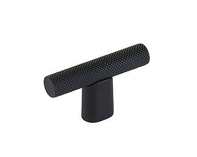 Schaub and Company Monza 2" (51mm) Cabinet T-Knob (Matte Black)
