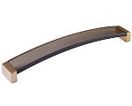 Schaub and Company Positano 8-13/16" (224mm) Center-to-Center Cabinet Pull (Signature Satin Brass/Smoke)