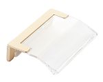 Schaub and Company Positano 1-1/4" (32mm) Center-to-Center Cabinet Edge Pull (Signature Satin Brass/Clear)