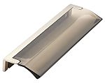 Schaub and Company Positano 5" (128mm) Center-to-Center Cabinet Edge Pull (Satin Nickel/Smoke)