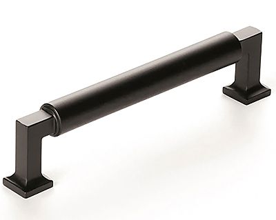 Schaub and Company Haniburton 5" (128mm) Center-to-Center Cabinet Pull (Matte Black)