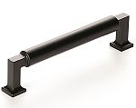 Schaub and Company Haniburton 5" (128mm) Center-to-Center Cabinet Pull (Matte Black)