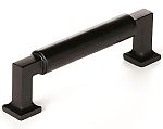 Schaub and Company Haniburton 3-1/2" (89mm) Center-to-Center Cabinet Pull (Matte Black)