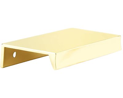 Schaub and Company Sabre 4-1/4" (108mm) Cabinet Edge Pull (Unlacquered Brass)
