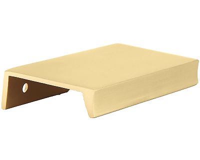 Schaub and Company Sabre 4-1/4" (108mm) Cabinet Edge Pull (Satin Brass)