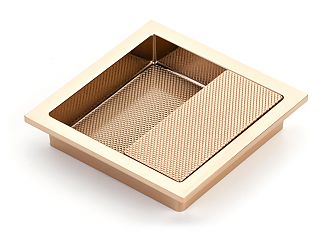 Schaub and Company MODO 3-7/8" (98mm) Recessed Cabinet Pull (Polished Rose Gold)