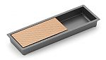 Schaub and Company MODO 6-1/4" (159mm) Recessed Cabinet Pull (Gun Metal/Polished Rose Gold)
