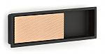 Schaub and Company MODO 6-1/4" (159mm) Recessed Cabinet Pull (Matte Black/Polished Rose Gold)