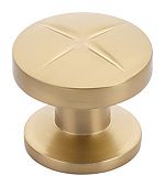 Schaub and Company Northport 1-3/8" (35mm) Cabinet Knob (Signature Satin Brass)