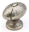 Schaub and Company Siena 1-3/8" (35mm) Oval Cabinet Knob (Vibra Nickel)