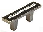 Schaub and Company Skyevale 1-1/4" (32mm) Center-to-Center Cabinet Pull (Black Chrome)
