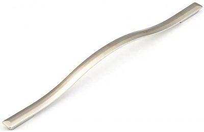Schaub and Company Skyevale 11-5/16" (287mm) Center-to-Center and 12-5/8" (321mm) Center-to-Center Cabinet Pull (Satin Nickel)