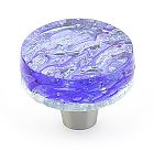 Schaub and Company Ice 1-1/4" (32mm) Glass Cabinet Knob (Blue Pearl)