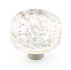 Schaub and Company Ice 1-1/4" (32mm) Glass Cabinet Knob (Clear Pearl)