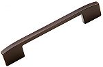 Schaub and Company Sorrento 3-3/4" (96mm) Center-to-Center and 5" (128mm) Center-to-Center Cabinet Pull (Black Chrome)