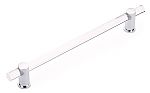 Schaub and Company Lumiere 12" (305mm) Center-to-Center Appliance Pull (Clear Acrylic/Polished Chrome)