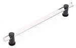 Schaub and Company Lumiere 12" (305mm) Center-to-Center Appliance Pull (Clear Acrylic/Matte Black)