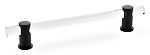Schaub and Company Lumiere 6" (152mm) Center-to-Center Cabinet Pull (Clear Acrylic/Oil Rubbed Bronze)