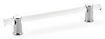 Schaub and Company Lumiere 6" (152mm) Center-to-Center Cabinet Pull (Clear Acrylic/Polished Chrome)