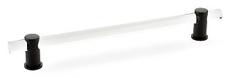 Schaub and Company Lumiere 8" (203mm) Center-to-Center Cabinet Pull (Clear Acrylic/Oil Rubbed Bronze)