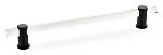 Schaub and Company Lumiere 8" (203mm) Center-to-Center Cabinet Pull (Clear Acrylic/Oil Rubbed Bronze)