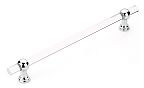 Schaub and Company Lumiere Transitional 12" (305mm) Center-to-Center Appliance Pull (Clear Acrylic/Polished Chrome)