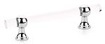 Schaub and Company Lumiere Transitional 4" (102mm) Center-to-Center Cabinet Pull (Clear Acrylic/Polished Chrome)