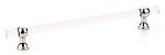 Schaub and Company Lumiere Transitional 8" (203mm) Center-to-Center Cabinet Pull (Clear Acrylic/Polished Nickel)