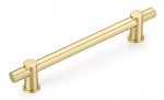 Schaub and Company Fonce 6" (152mm) Center-to-Center Cabinet Pull (Satin Brass)