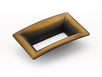 Schaub and Company Finestrino 2-1/2" (64mm) Center-to-Center Cabinet Pull (Burnished Bronze)